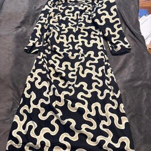 Vintage J.McLaughlin abstract wave print dress